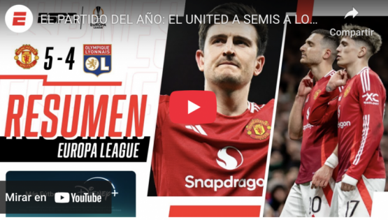 ¡PARTIDAZO ÉPICO! UNITED LO GANÓ EN LA ÚLTIMA Y ESTÁ EN SEMIS | 5-4 al Lyon | RESUMEN