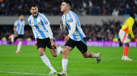 Con Almada y vida: Argentina rescató un empate agónico ante Colombia en Núñez