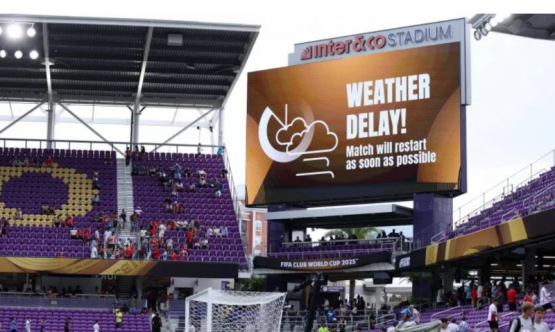 Partido frenado: Benfica 1-0 Auckland City, suspendido por tormenta en Orlando