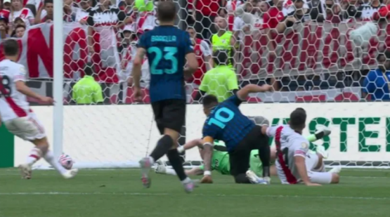 El palo y Armani le negaron el gol a Lautaro Martínez contra River*