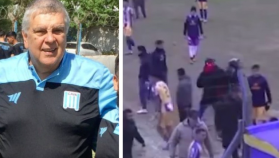 Brutal agresión a Ventura: DT noqueado en batalla campal por Primera C