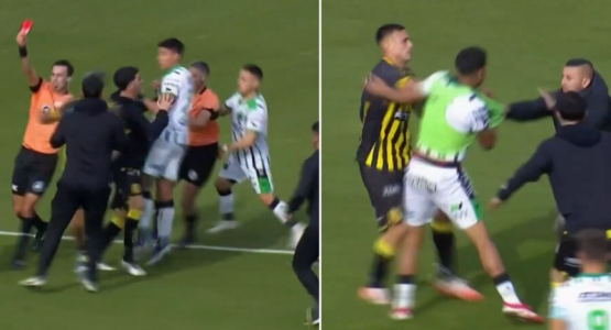 caos total en el clásico de Mataderos
