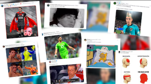 Los memes tomaron vuelo tras Armani y el pase de River
