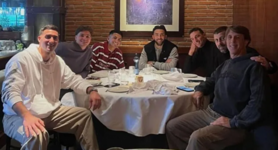 Scaloni se reunió con varios argentinos del Atlético de Madrid 